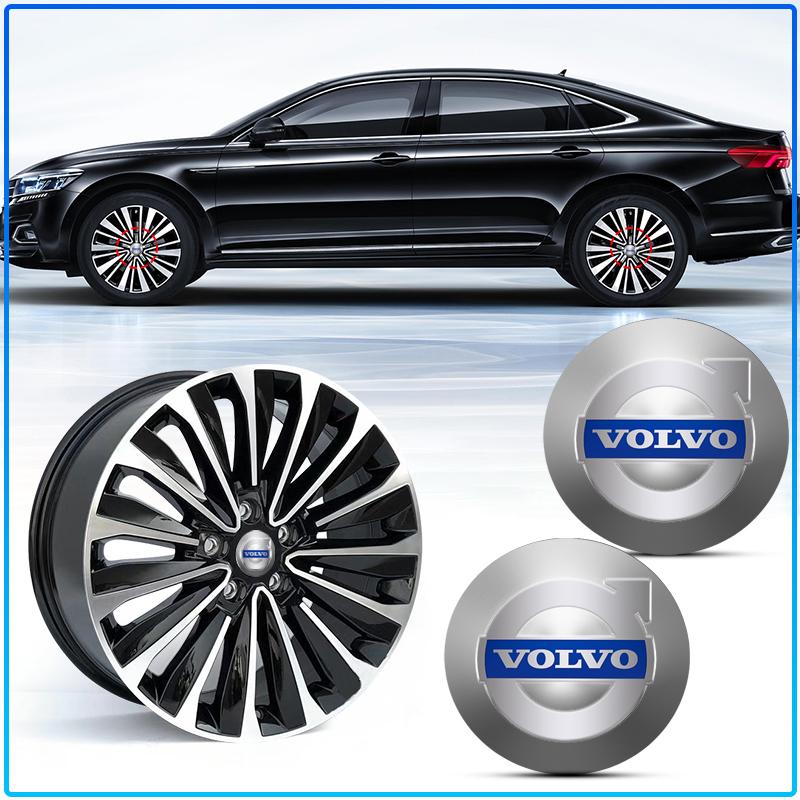 4pcs Car Wheel Center Hub Cap Stickers Rim Cover Emblem Decal For Volvo XC90 XC60 XC70 XC40 V90 V60 V40 C70 C30 S80