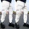 Men's Spring and Fall Multi-pocket Casual Work Pants Loose Drawstring Sweatpants