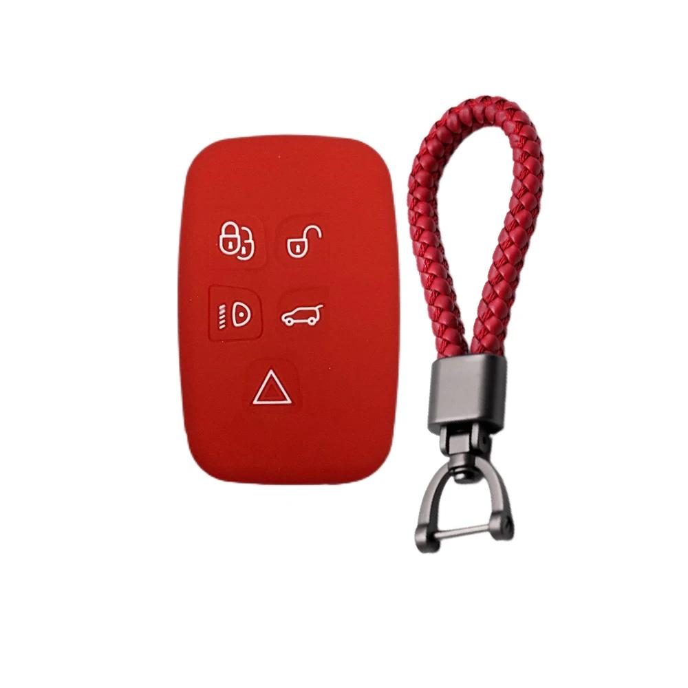 silicone car key case holder shell soft remote cover protector for Land Rover Range Rover Sport Discovery 3 4 Elander 2 Evoque