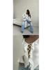 European & American V-neck Lace-up Ruffle Bell Sleeve Top