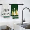2pcs/set Kitchen Towels Modern Christmas Green Christmas treeHand Towels Christmas Decorations for Home Noel Dish Towels Gifts