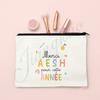 Thank Super Teacher Print Makeup Bag Travel Toiletries Storage Pouch School Pencil Bags Gift for Atsem Avs Aesh Maitress Maitre