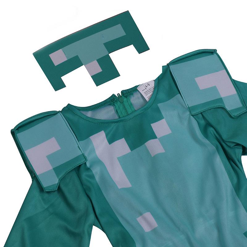 Kids' Minecraft Diamond Armor Role-Play Costume for Halloween
