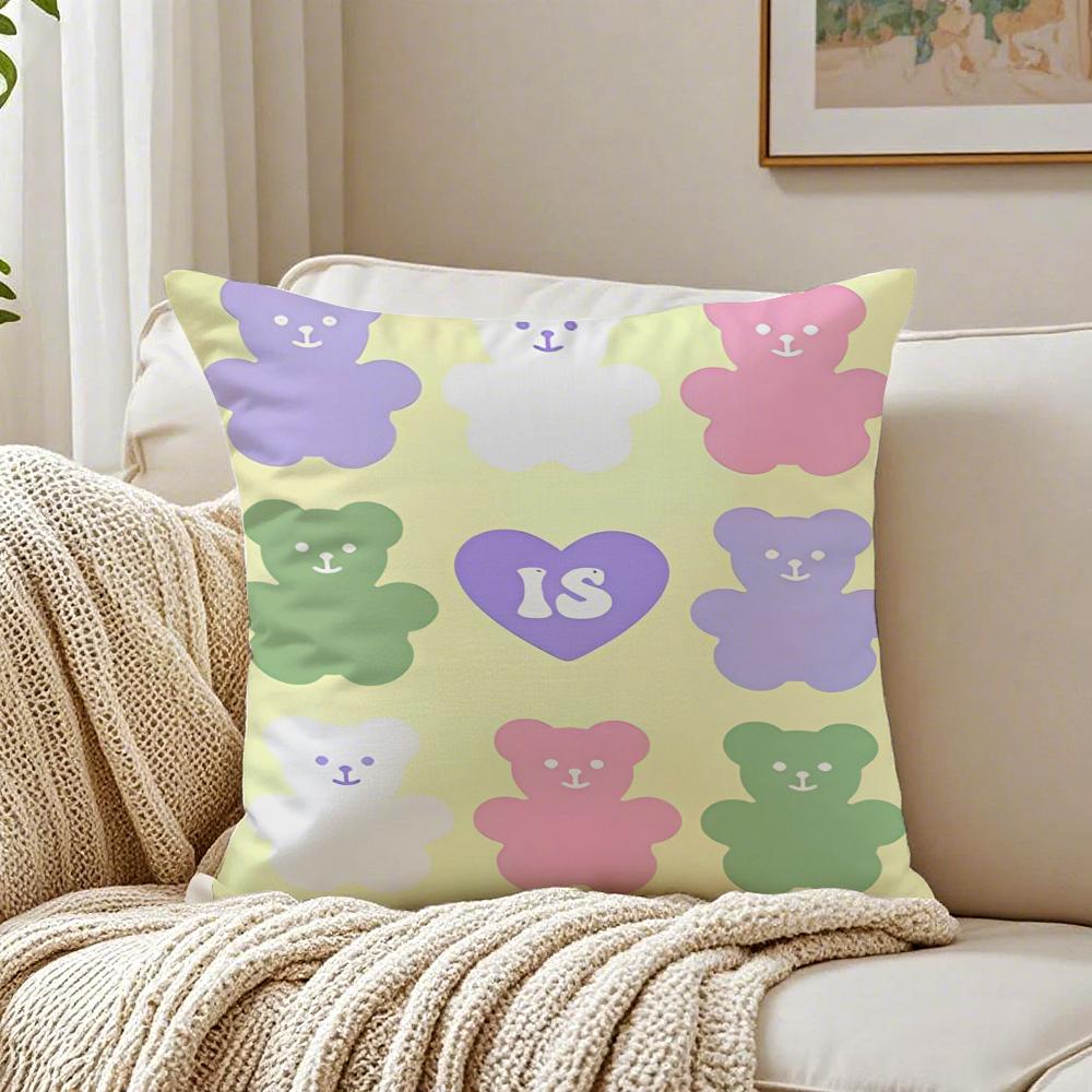 Abstract Cute Minimalist Pattern Print Flower Cushion Cover Pillowcase Antidustmite living Room Sofa Decor Cushion Room