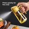 Dispenser Bottle for Kitchen 2 in 1 Olive Oil Dispenser and Oil Sprayer - 470ml Olive Oil Bottle - Oil Sprayer  Cooking Kitchen Salad, Barbecue Black
