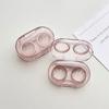New Style Transparent Tweezers Suction Stick Container Set Portable Contact Lens Box for Women Travel Contact Lenses Case
