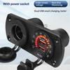 Waterproof Double USB A 4.8A Charging Panel for Vehicles and Boats with Real Time Voltage Display and Safety Functions