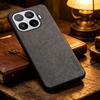 Phone Case - Solid Color Faux Leather Phone Case for Xiaomi 17T Pro Smart Precise Camera Hole Positions And Business Faux