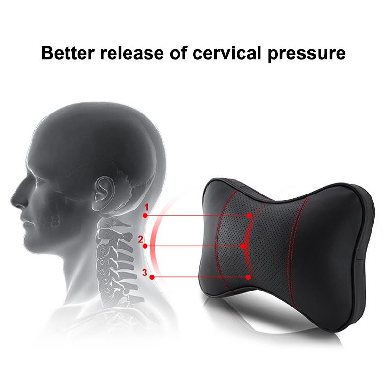 Car Seat Neck Pillow Headrest Rest Cushion Protection Shoulder Pad For Porsche Cayenne Panamera Macan 911 718 918 Taycan Boxster