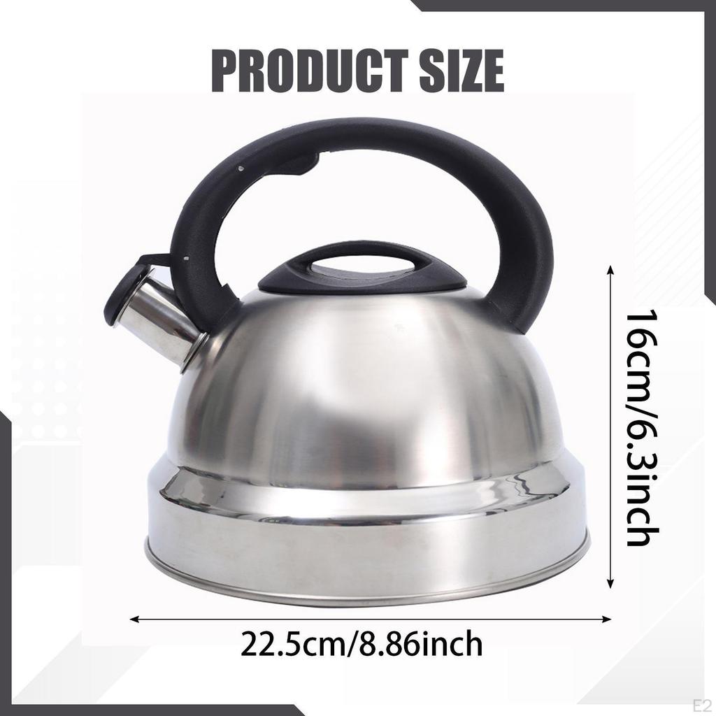 Whistling Tea Kettle for Stovetop 3L Pot Cookware Portable Stainless Steel Teapot Water