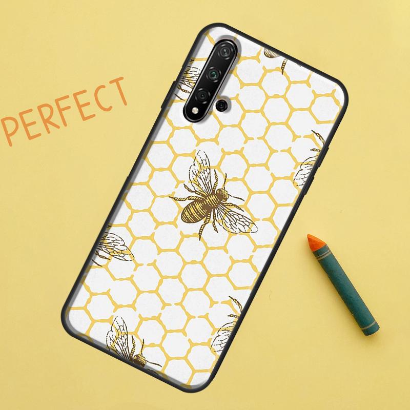 Bee Honey For Huawei Nova 8i 12i 11i 12s Y73 Y72 Y61 Y91 Y90 Y70 Y60 9 10 SE P30 P40 Lite P60 Pro Case