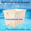 Durable Rectangular Aquaculture Tank with Drainage & Net Cover for Home Fish and Turtle Raising