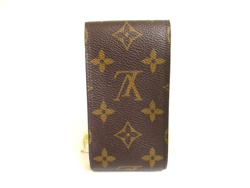 Authentic LOUIS VUITTON Monogram Leather Brown Cigarette Cases #a953  Refurbished