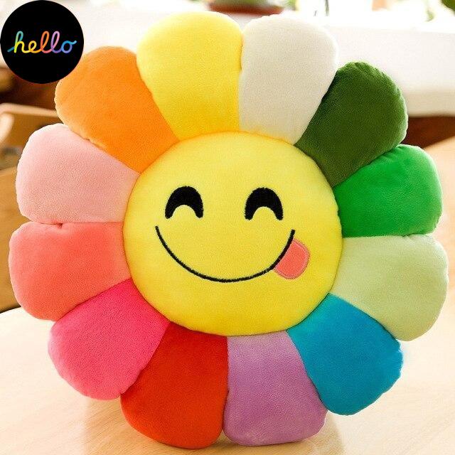 Pluszowe Słoneczne Kwiaty Poduszka Miękka Zabawka Wypchana Zabawka Emocja Pluszowe Maty Medytacja Poduszki Podłogowe Poduszki Dla Dzieci