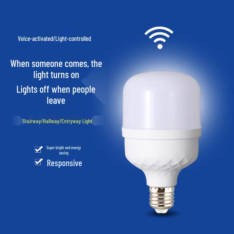 Akıllı LED Ses ve Işık Kontrollü Ampul