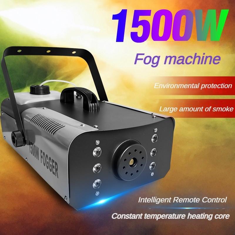 High Power Stage Smoke Machine Electronic Constant Temperature Smoke Sprayer LED Stage Effect Fogger Spray Equipment