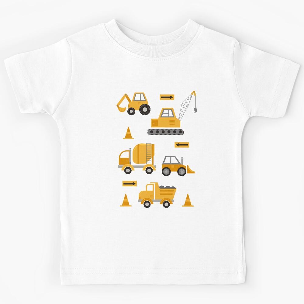 Construction Trucks Kids T-Shirt 110