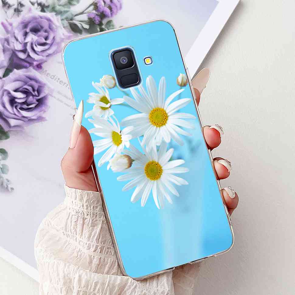 For Samsung Galaxy A6 2018 5.6" Case SM-A600F Soft Silicone TPU Cover For Samsung a6 A6 2018 SM-A600FN New Butterfly Phone Cases