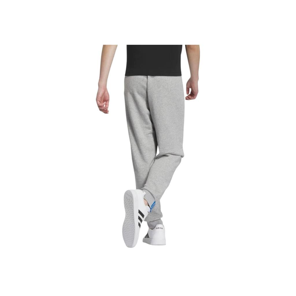 Adidas Neo Solid Color Lace-Up Casual Tapered Knit Sports Pants Men Bottoms Gray IK2451