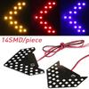 1PCS Car Styling LED Turn Signal Light Rear View Mirror Arrow Panels Indicator Light Rearview Mirror Signal Bulb 12V 14 SMDTurn Signal 2