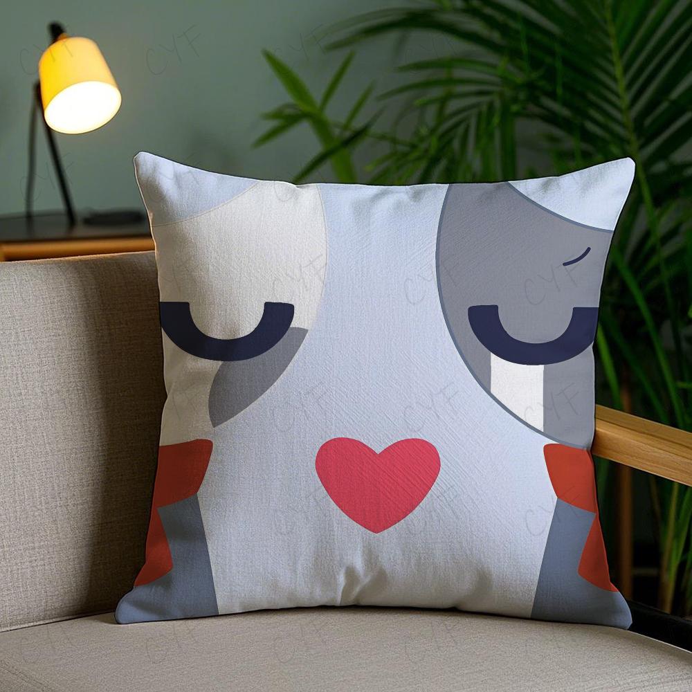 Kissenbezug von Game Dandys World, milbenabweisend, mit unsichtbarem Reißverschluss, seidig-kurzplüschig, ideal für Sofakissen