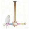 Hanging Colorful Wooden Durable Climbing Toy Stand for Birds-Rotatable Perch for Parrots All Seasons Bird Supplies