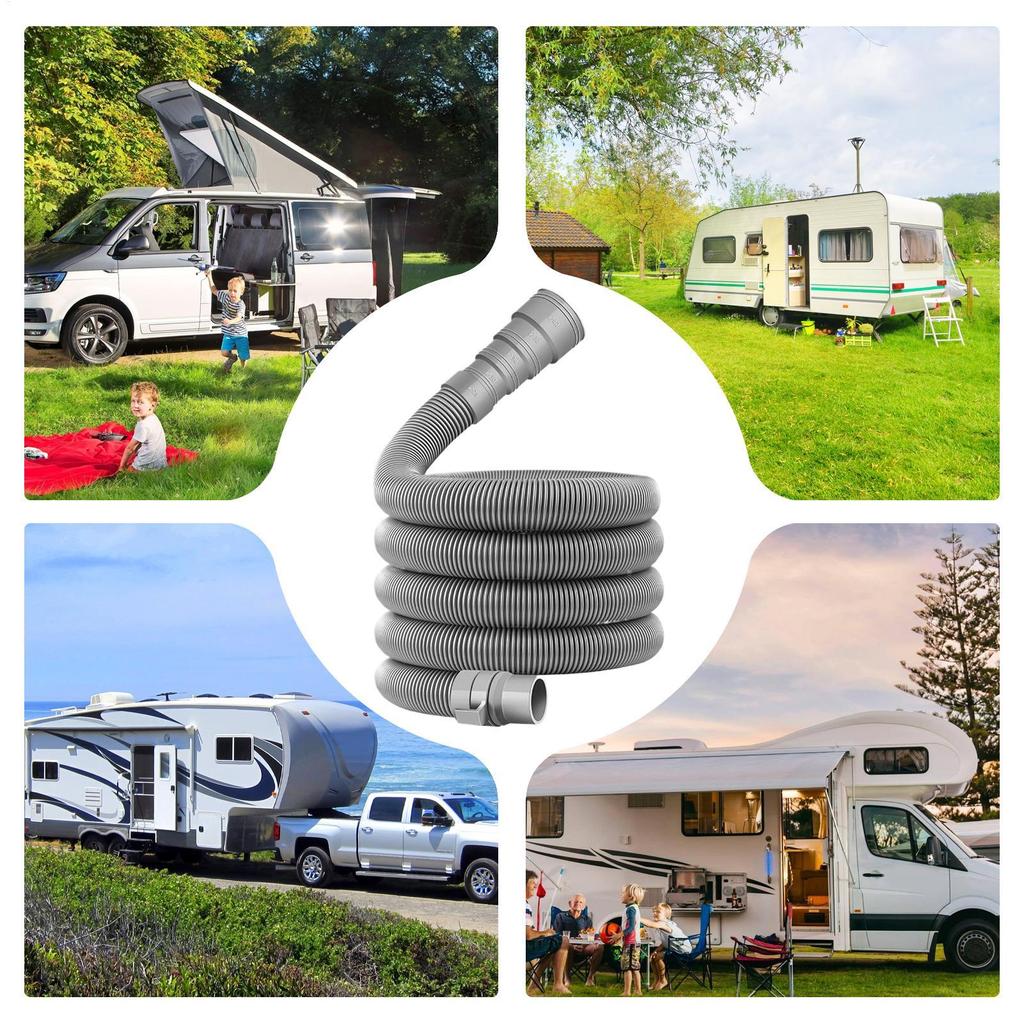Wohnmobil Abwasserschlauch Auslaufsicher Wohnwagen Abflussrohr Verstellbarer Schlauch Faltbarer Schlauch Für Camping Strand Reisen Wohnmobil Reparatur