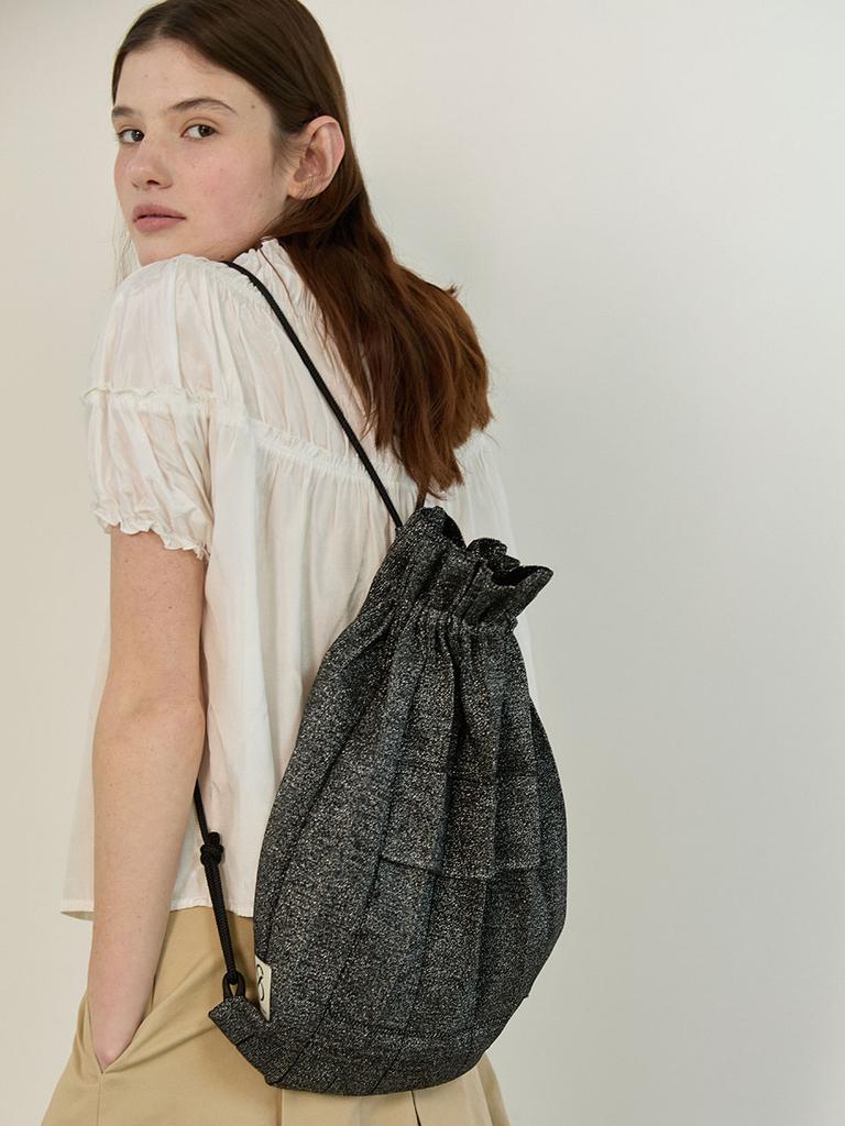 Joseph&Stacey Lucky Pleats Knit String Backpack Starry (All)