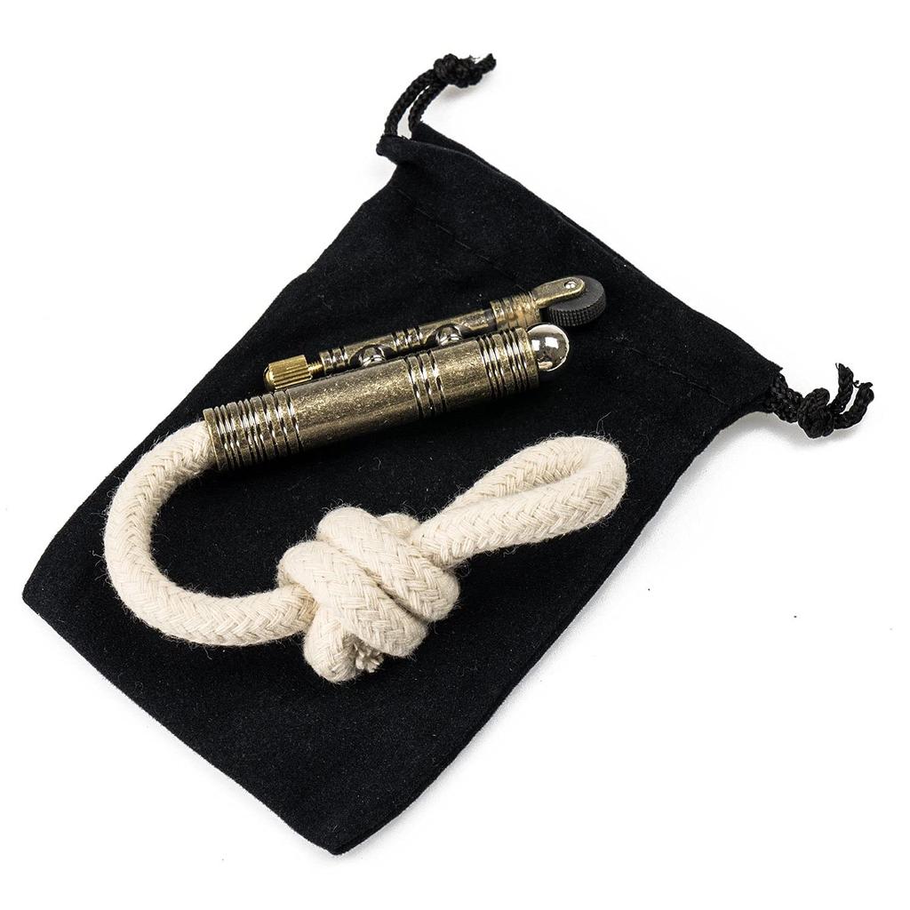 Bush Craft Char Rope Holder, Antique Gold