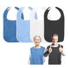 4Pcs Protective Meal Bibs Feeding Bibs For Senior Adult Practical Nursing Solution for Hospital Nursing Home Elderly