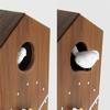 Soothing cuckoo chirps that arrive with the A wooden cuckoo clock that can be placed on a table or mounted on a "Cuckoo Clock" - time. (walnut) wall.