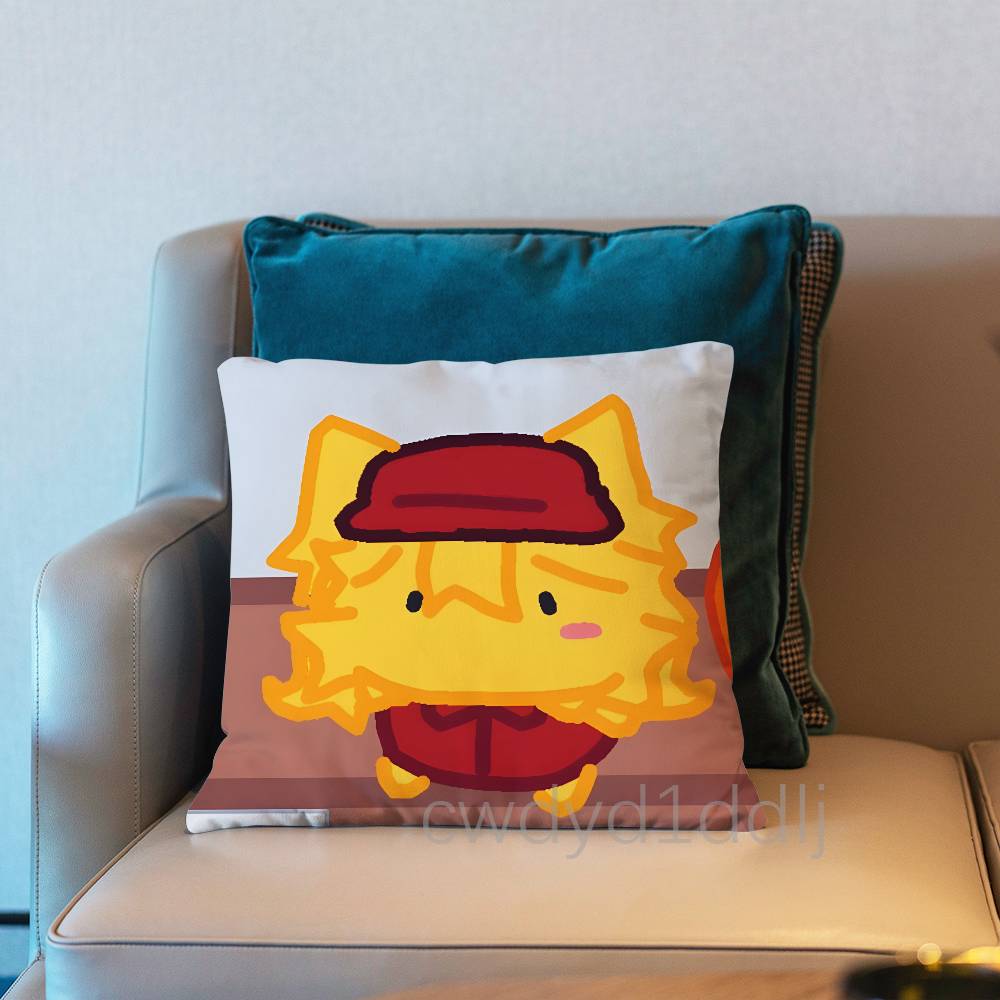 EElliot Anime Pizza Pillowcases Cute Funny Pillow Case For Wedding Party Home Decor Comfy Pillow Cover