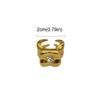 Sweet Tulip Flower Flower Ring Korean Style Glaze Enamel Finger Ring Wide Rhinestone French Irregular Ring Girls