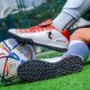 Professional football shoes quality flat bottom anti slip training shoes ultra light children's and adult football sports shoes