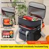 with Shoulder Strap Picnic  Bag Large Capacity Thermal Lunch Pouch  Travel Picnic