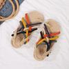 Sandals Women's Hemp Rope Weaving 2025 Summer New Handmade Straw Shoes Internet Celebrities Versatile Wear Roman Beach Sandals Women