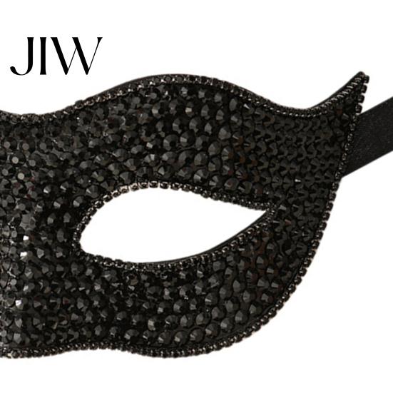 Soft Skin Friendly Party Masque Bling Rhinestone Masquerade for Women, Sparkly Venetian Half Shining Style Face Eye Halloween, Mardi Gras, Prom
