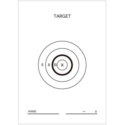 APS Targets Replicate Bullseye Targets APS Cup Target White Airsoft Tracer Assault Sniper Rifles (3-Pack) [Official Size Circle/Black Circle] (White