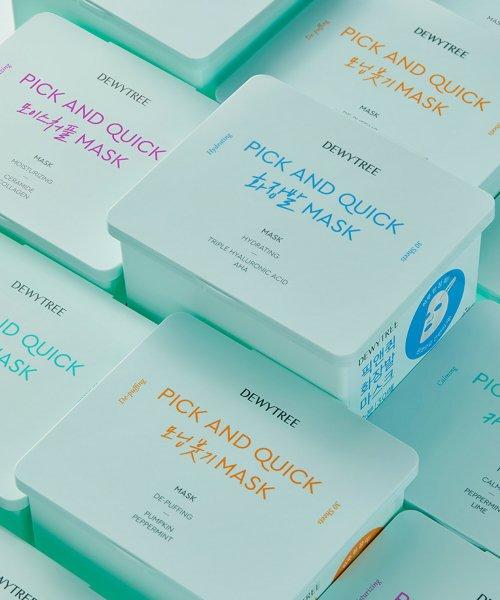 DEWYTREE Pick & Quick Calming Full Mask 30pcs + Double Pad 10pcs