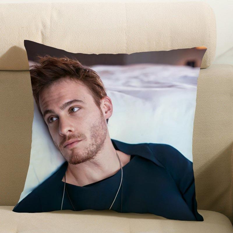 Yeni Gelen Kerem Bursin Yastık Kılıfı Yatak Odası Ev Dekoratif Yastık Kılıfı Kare Fermuarlı Yastık Kılıfları Saten Yumuşak Solmaz