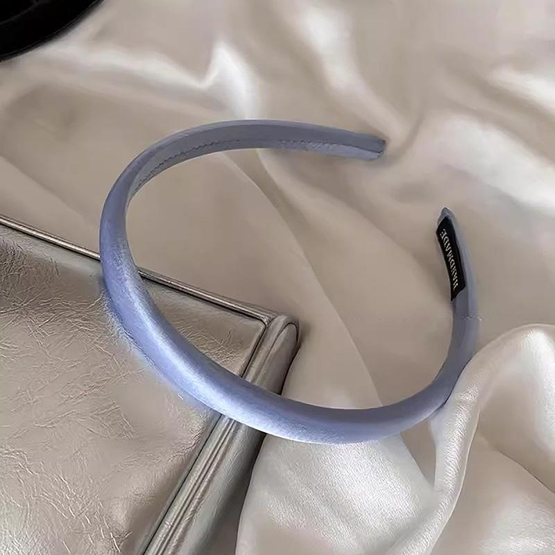 Vintage Einfarbig Cremefarbenes Haarband Satinseide Haarbänder Kopfschmuck Für Frauen Mädchen Mode Haarreifen Stirnbänder Haaraccessoires