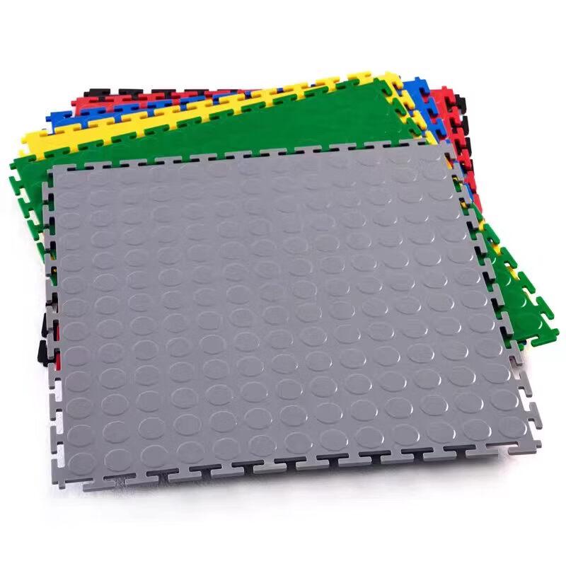 Mingge Interlocking PVC Industrial Floor Mat (Dot Pattern)