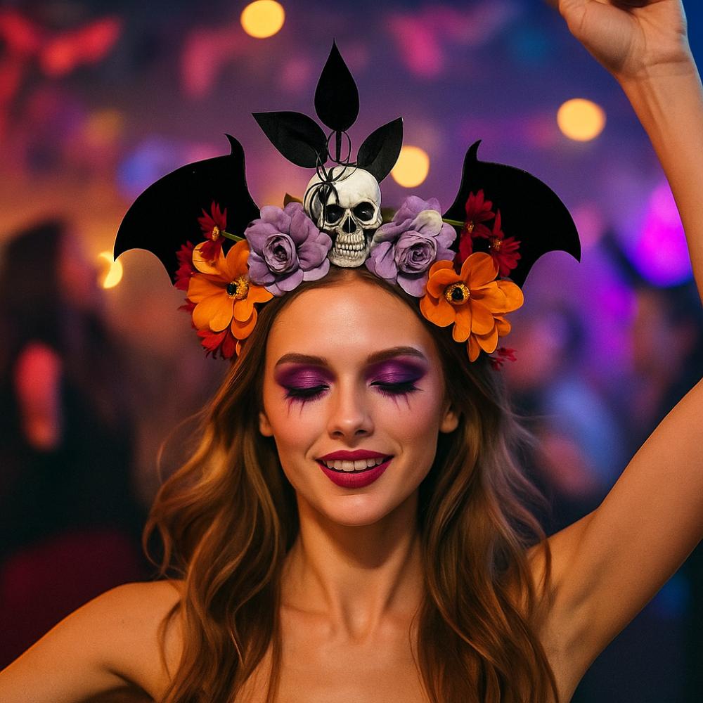 Halloween Decor Halloween Skull Headband Day of The Dead Headband Festive Decorations