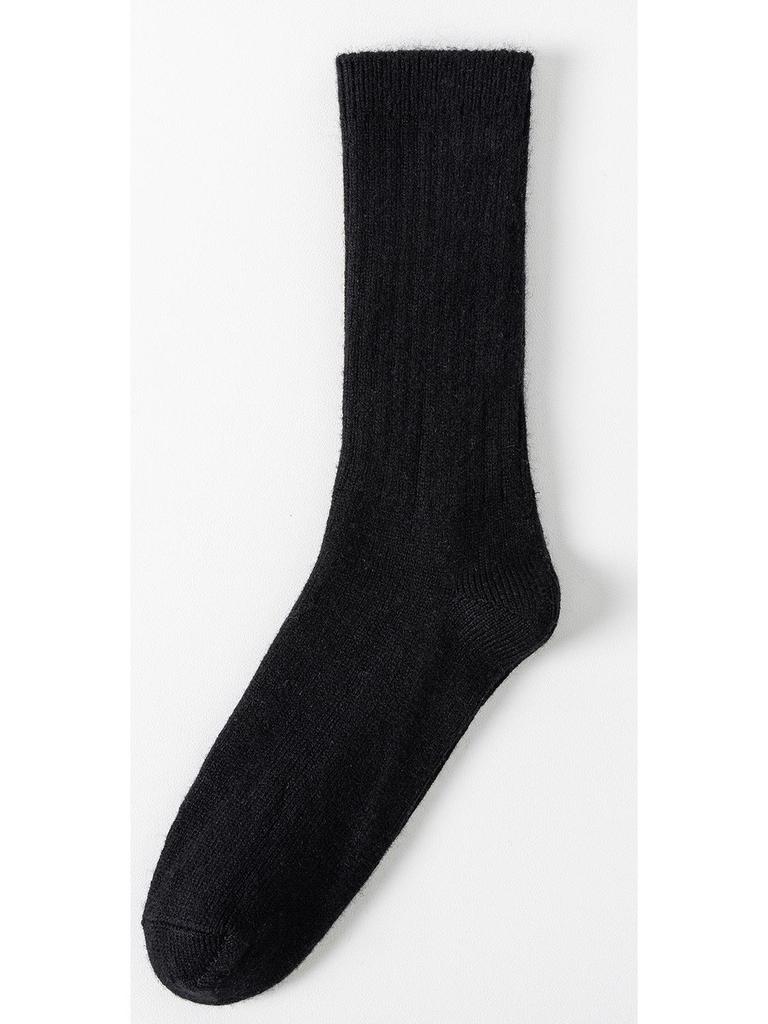 Calcetines de Calor Merino-Cachemira de Media Caña para Hombre y Mujer, Cálidos Doble Aguja, Estilo Casual