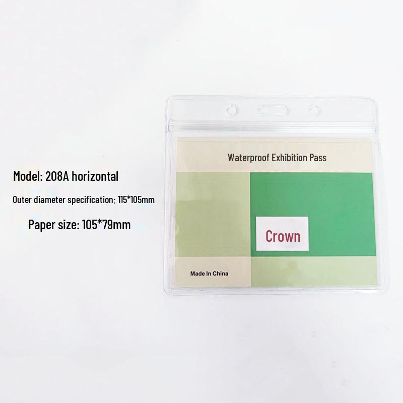 Wodoodporny Przezroczysty PVC Etui na Kartę ID ze Smyczą dla Studentów