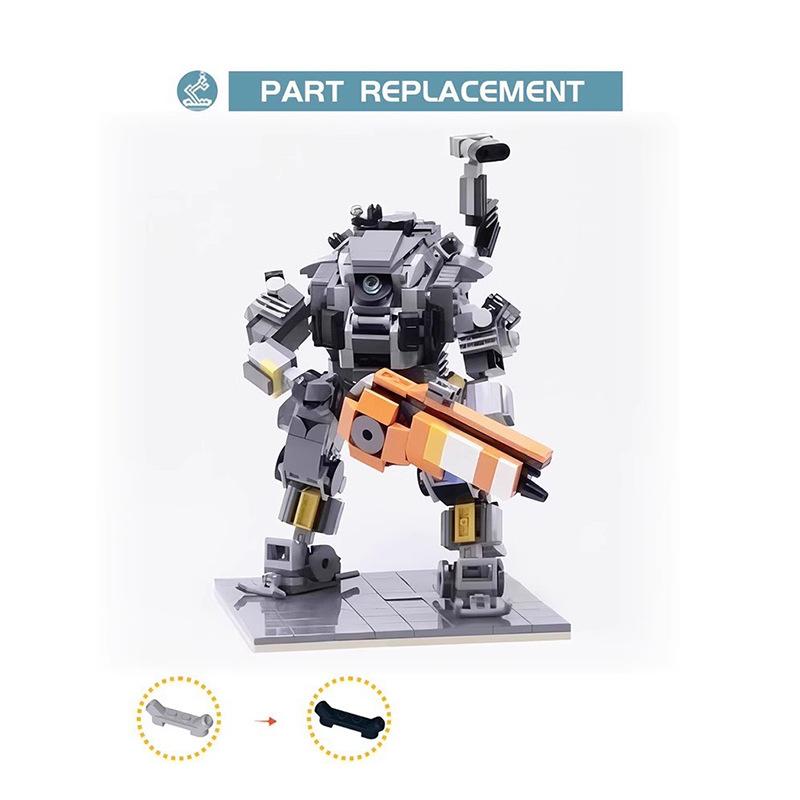 Building Blocks Titanfall 2 Mecha Ion Level Building And Inserting Creative Toy Model Ornaments