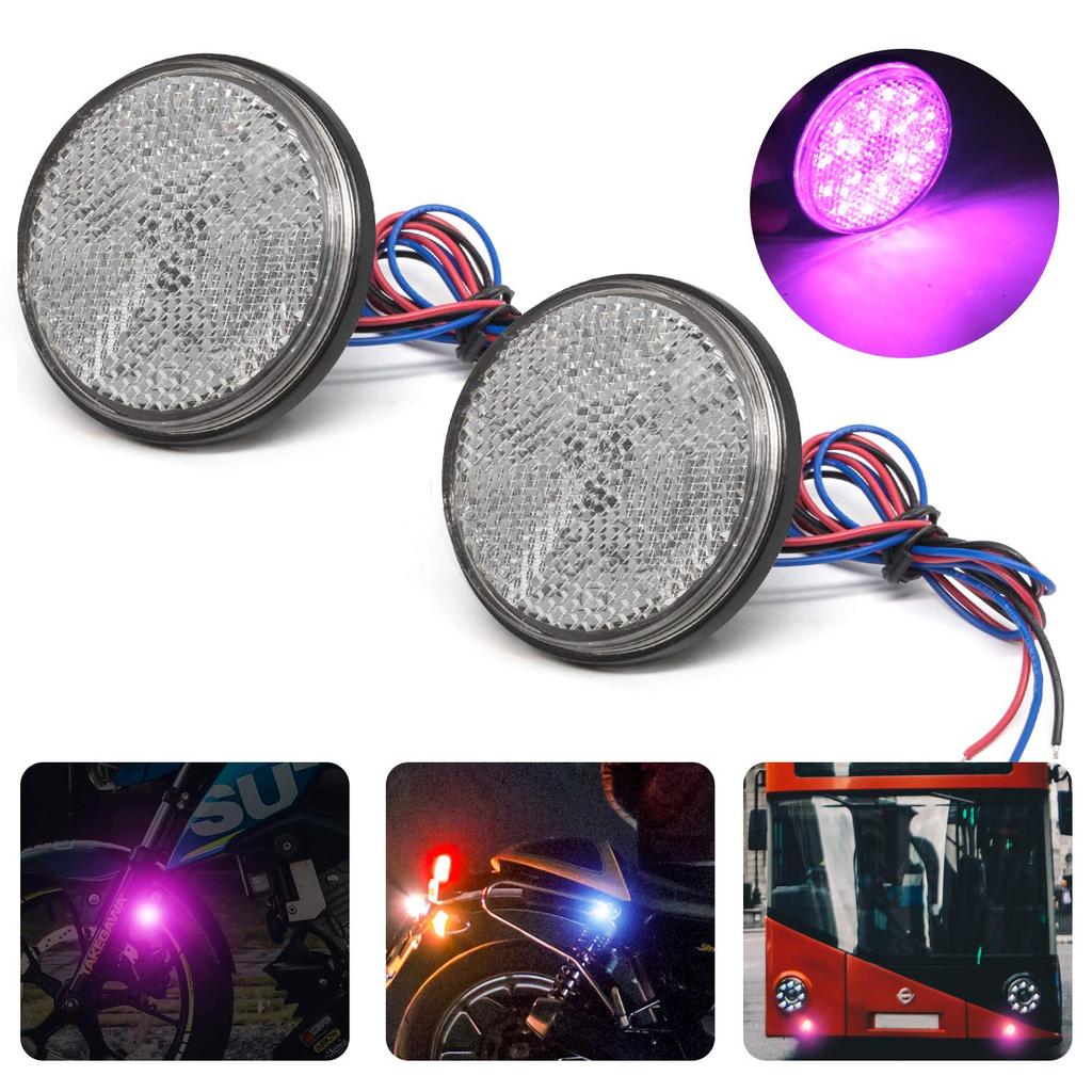 X-STYLE Reflector Motorcycle LED Reflector Car 24 Row Side Marker Lamp Turn Signal