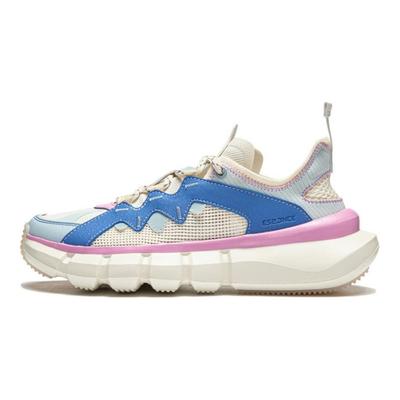 Li Ning Wu Dao 2.3 Pantofi Casual de Lifestyle Confortabili Respirabili cu Absorbție a Șocurilor Durabili cu Talpă Joasă Damă sneaker Albastru Alb Roz ABCU022-2