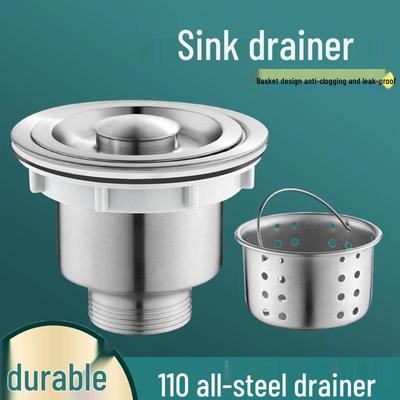 Anti-Odor Stainless Steel Kitchen Sink Drain Pipe Set