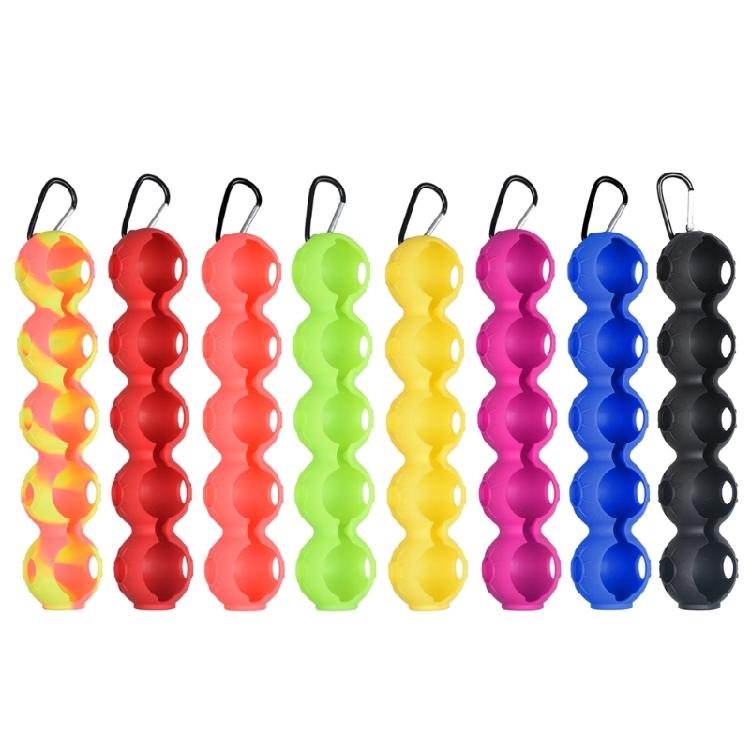 Silicone Golf Ball Protective Cover Golf Ball Holder Holds 5 Golf Balls Gift